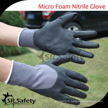 SRSAFETY 15G gants en nitrile en nylon revêtu de nylon à jiangsu